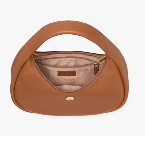 Kate Spade KK054 Kayla Lg Crescent Leather Shoulder Bag Gingerbread - - Picture 3 of 4